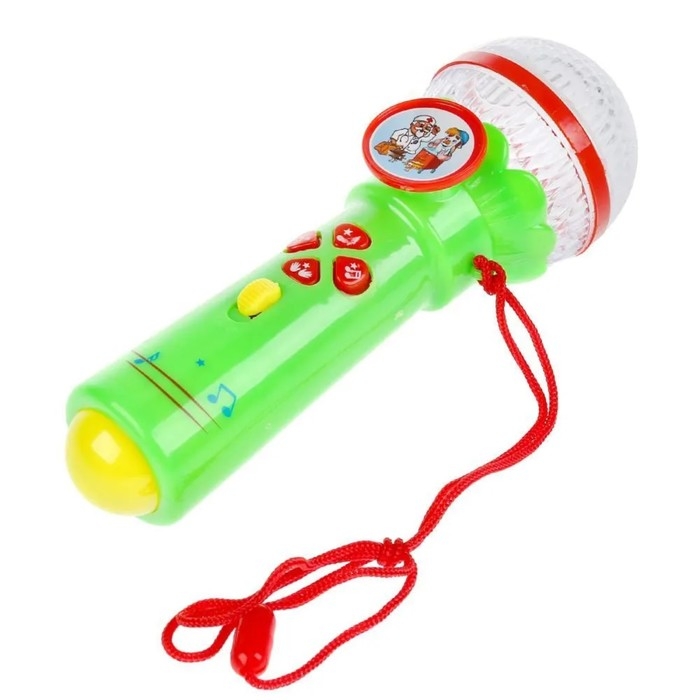 Обучающий микрофон &laquo;Песни на стихи К. Чуковского&raquo;, 16 стихов и песен, свет