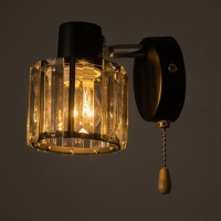 Бра с переключателем 59386/1 E14 40Вт черный-хром 19х11х12 см