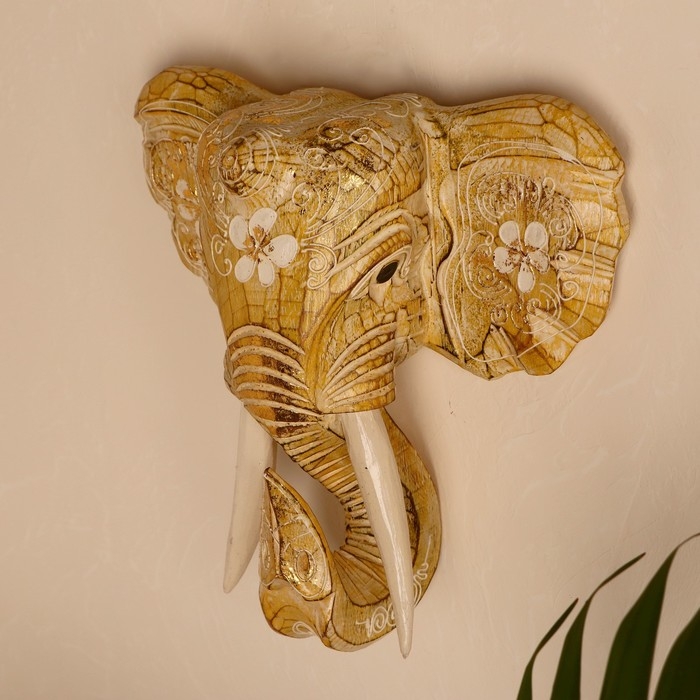 Сувенир дерево "Голова слона" 28х26х10,5 см