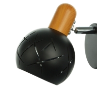 Спот "Алейда" 1хЕ14 40Вт черный 13х13х10 см