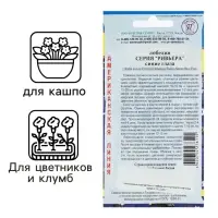 Семена цветов Лобелия кустовая "Ривьера" Синие глаза, О, мультидраже 5 шт