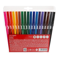 Фломастеры 18 цветов, ErichKrause, Jolly Friends Super Washable, вентелируемый колпачок, МИКС Фломастеры 18 цветов, ErichKrause, Jolly Friends Super Washable, вентелируемый колпачок, МИКС