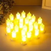 Светодиодная свеча LED "Свеча с подтёками" 3хLR41, прозрачный 3,5х3,5х7,2 см