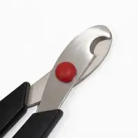 Ножницы-когтерезы средние с упором для пальца, 13.5&times;6.5&times;0.8 см, эконом, МИКС