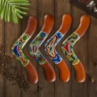 Сувенир &laquo;Бумеранг с точечной росписью&raquo;, 40&times;7&times;1 см, МИКС