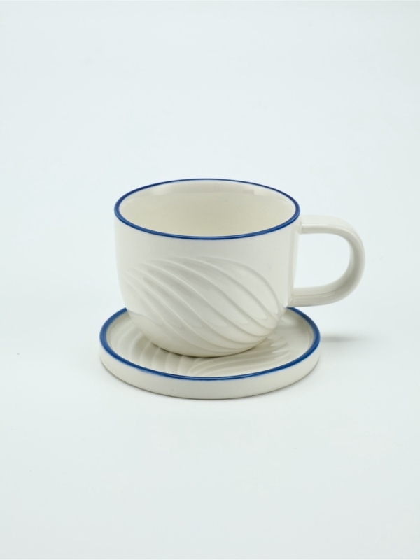 Чайная пара Dolce Ceramo. &laquo;Оушен&raquo;, 2 предмета: кружка 200 мл, блюдце d=10 см