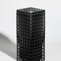 Ваза стекло настольная "Валери" кубики, 24,5х10 см, серый