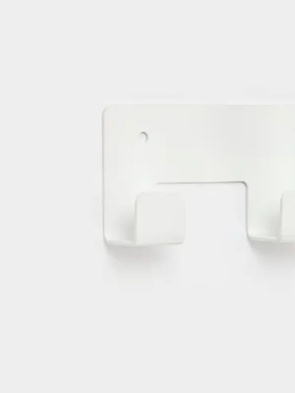 Вешалка настенная 5 крючков, цвет белый