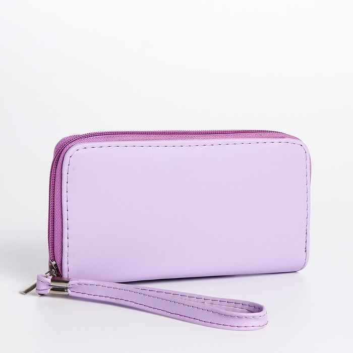 Кошелёк женский на молнии, цвет сиреневый Кошелёк женский на молнии, цвет сиреневый
