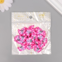 Декор для творчества PVC "Розовые бабочки" набор 20 гр 0,3х1,7х1,9 см