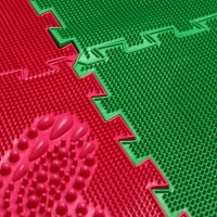 Модульный массажный коврик ОРТО ПАЗЛ &laquo;Начинайка&raquo;, 8 модулей, 4 вида