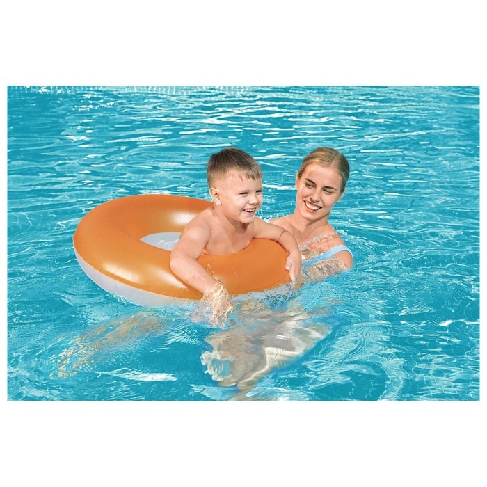 Круг надувной для плавания &laquo;Неоновый иней&raquo;, d=76 см, от 3-6 лет, цвет МИКС, 36024 Bestway