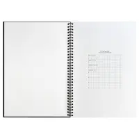 Ежедневник Notera Maxi, недатированный, черный