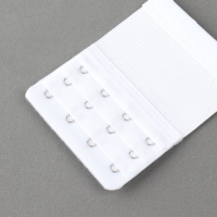 Застёжка-удлинитель для бюстгальтера, 3 ряда, 4 крючка, 7,5 × 10 см, 3 шт, цвет белый/бежевый/чёрный Застёжка-удлинитель для бюстгальтера, 3 ряда, 4 крючка, 7,5 × 10 см, 3 шт, цвет белый/бежевый/чёрный