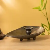 Подсвечник "Средневековье" алюминий 25,5х18х7,5 см