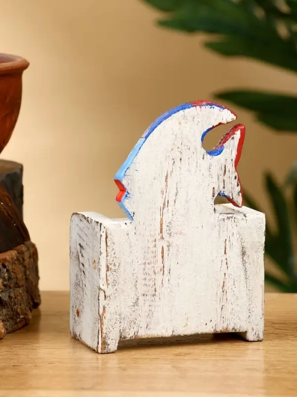 Календарь настольный &laquo;Рыбка&raquo;, 7&times;4&times;10 см, дерево, сине-белый