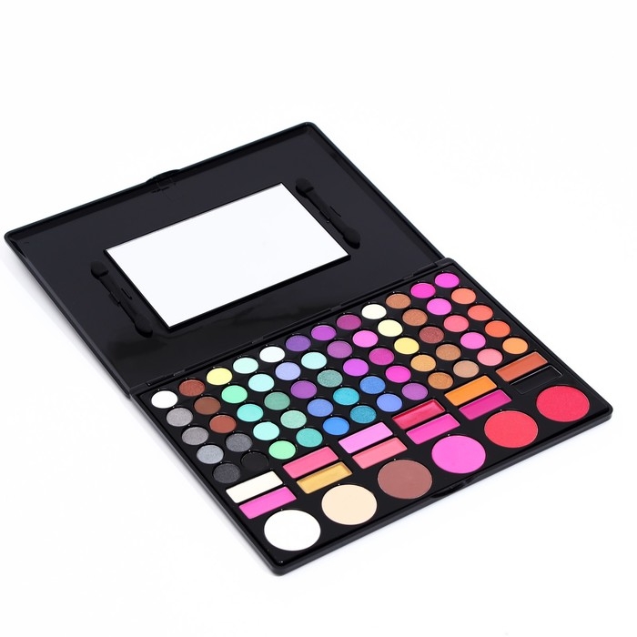 Набор декоративной косметики тени 60 цв., 6 цв румян, 12 бальзамов для губ
