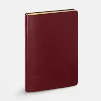 Ежедневник Nebraska Flex, недатированный, бордовый с золотистым