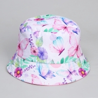 Панама детская для девочки &laquo;Бабочки&raquo;, р-р 52-54