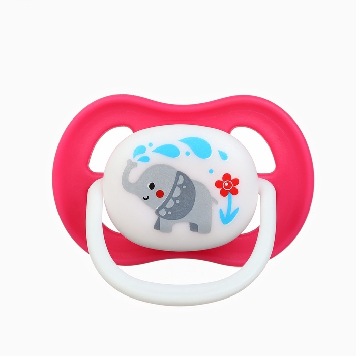 Соска - пустышка анатомическая Крошка Я &laquo;Для девочки&raquo; от 6 мес., 2 шт. + контейнер