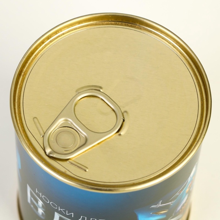 Подарочные носки в банке «ВДВ», (внутри носки мужские, цвет чёрный) Подарочные носки в банке «ВДВ», (внутри носки мужские, цвет чёрный)