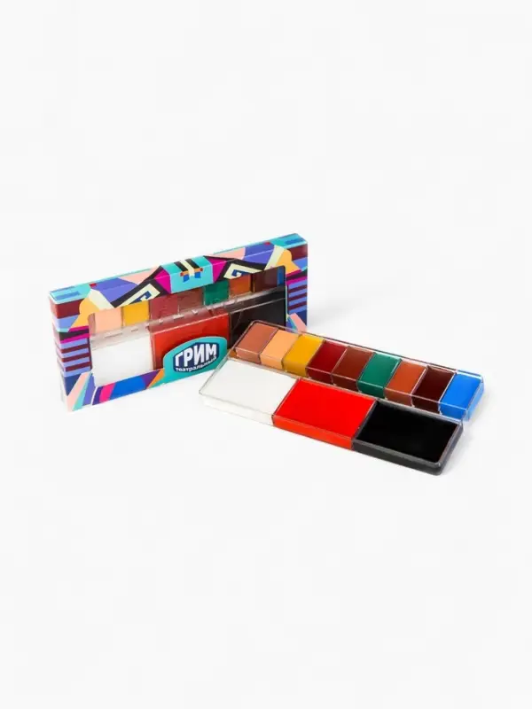 Профессиональный грим, палитра 12 цветов, № 2, цветная