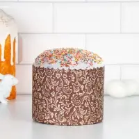 Форма бумажная для кулича &laquo;Флора&raquo;, 134&times;100 мм