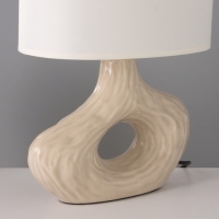 Настольная лампа "Эсмеральда" 1х15Вт Е14 молочный 25х15х33см