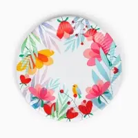 Тарелка одноразовая бумажная &laquo;Лето&raquo;, 23 см