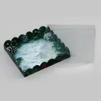 Коробка для печенья, кондитерская новогодняя упаковка, &laquo;Пусть сбудутся мечты&raquo;, 18&times;18&times;3 см