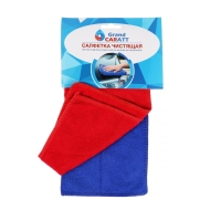 Тряпка для мытья авто, Grand Caratt, микрофибра, 180 г/м&sup2;, 25&times;25 см, набор 3 шт