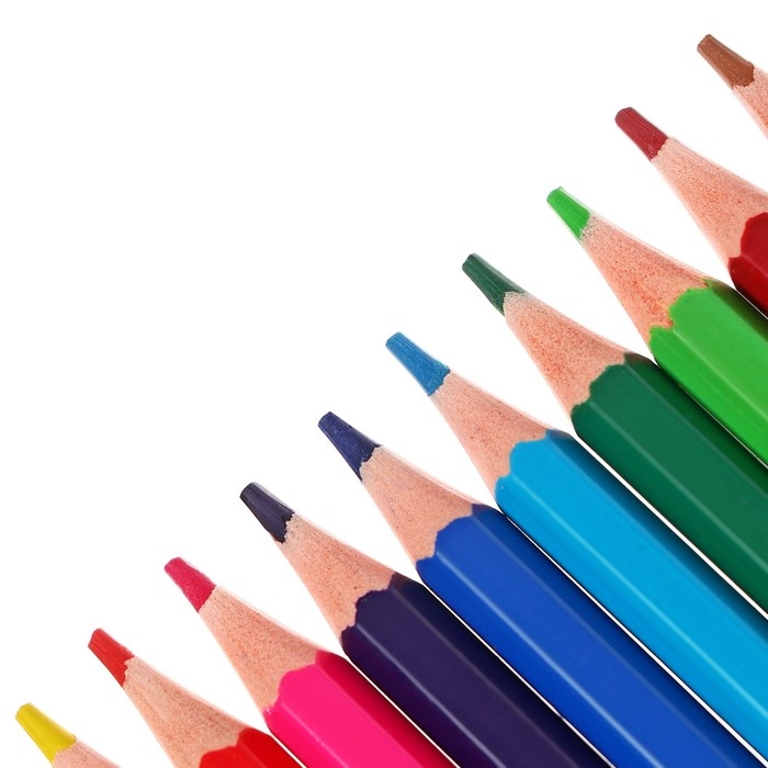 Карандаши цветные 12 цветов Kuromi, корпус пластиковый, шестигранный