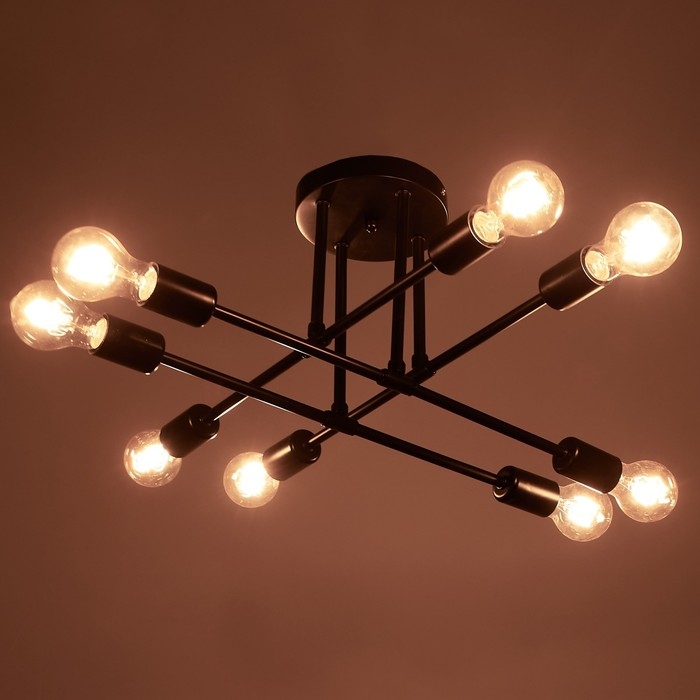 Люстра 2549/1 E27 40Вт черный 70х70х20 см BayerLux