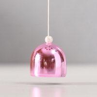 Музыка ветра металл от сглаза "Мишка с 6 колокольчиками" розовый h=53см Музыка ветра металл от сглаза "Мишка с 6 колокольчиками" розовый h=53см