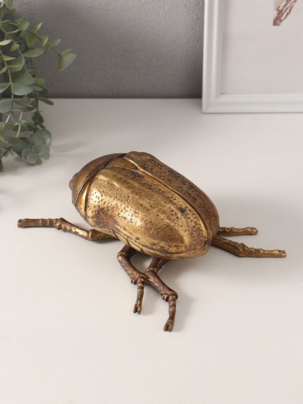 Сувенир полистоун "Жук Золотистая бронзовка" 22,5х17х7,5 см