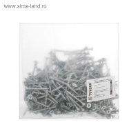 Саморез 3,5х41 мм ТУНДРА PREMIUM, потай, крупная резьба, шлиц PH, белый цинк, 1 кг