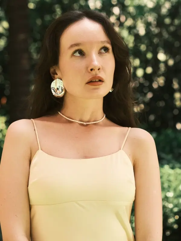 Серьги пластик &laquo;Зерно&raquo; кофейное, цвет серебро