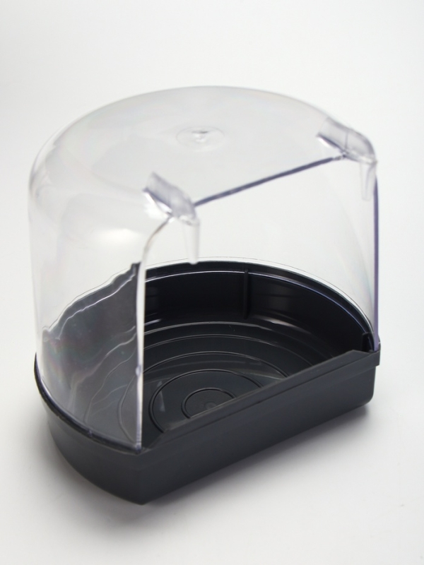 Купалка для птиц, внешняя 12 х 9 х 11 см, серая Купалка для птиц, внешняя 12 х 9 х 11 см, серая