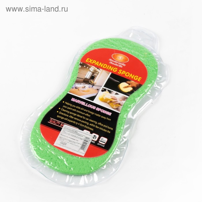 Губка впитывающая для авто, 22&times;10 см, вакуумная, микс