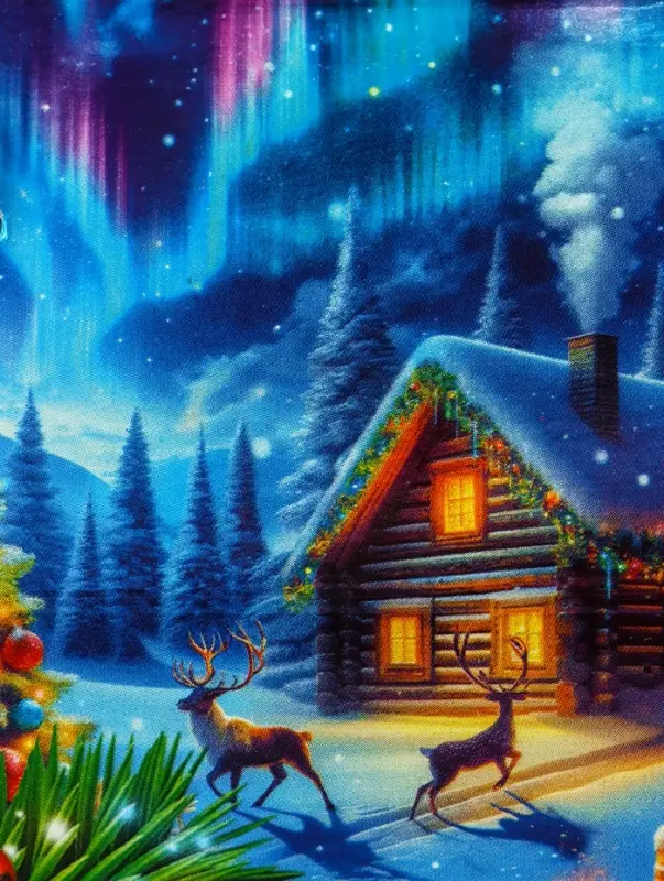 Коробка подарочная складная "Зимняя сказка" 23 х 10 х 22 см