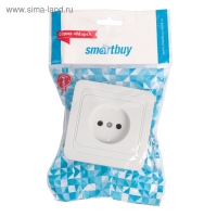 Розетка Smartbuy "Марс", одноместная, 10 А, без заземления, белая Розетка Smartbuy "Марс", одноместная, 10 А, без заземления, белая