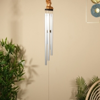 Музыка ветра "Кошка" дерево, алюминий 7х7х70 см