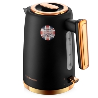 Чайник электрический BRAYER 1054BR, металл, 1.7 л, 2200 Вт, чёрно-золотистый Чайник электрический BRAYER 1054BR, металл, 1.7 л, 2200 Вт, чёрно-золотистый