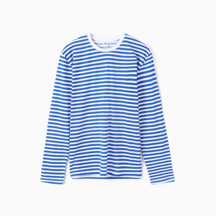 Тельняшка мужская, цвет белый/синий, размер 50