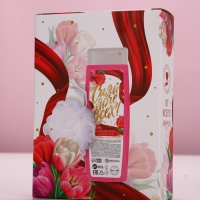 Набор "Самой красивой", гель для душа 250 мл и мочалка для тела