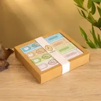 Подарочный набор благовоний ПРЕМИУМ, без стержня 4 аромата, 40 аромапалочек с подставкой