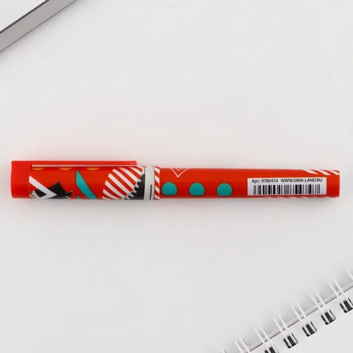 Ручка шариковая, синяя паста 0.7 мм с колпачком пластик &laquo;Кеды&raquo;