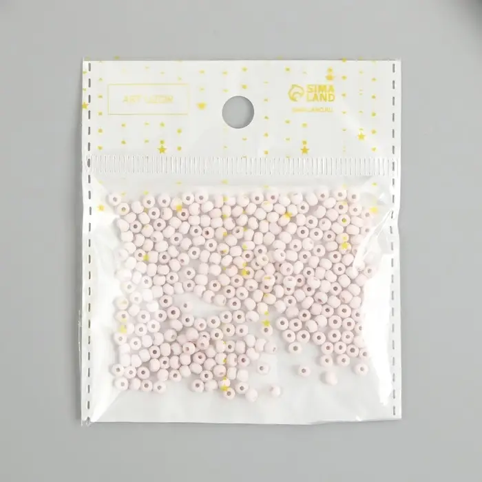 Бисер стекло 8/0 "Маршмеллоу. Матовый. Серо-фиолетовый" 10 гр