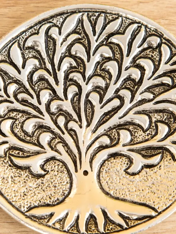 Подставка под благовония "Священное дерево" алюминий 10,5 см