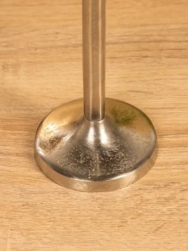 Подсвечник "Модэст" 8х8х23 см, алюминий, цв. серебро